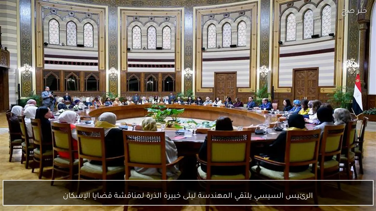 الرئيس السيسي يلتقي المهندسة ليلى خبيرة الذرة لمناقشة قضايا الإسكان