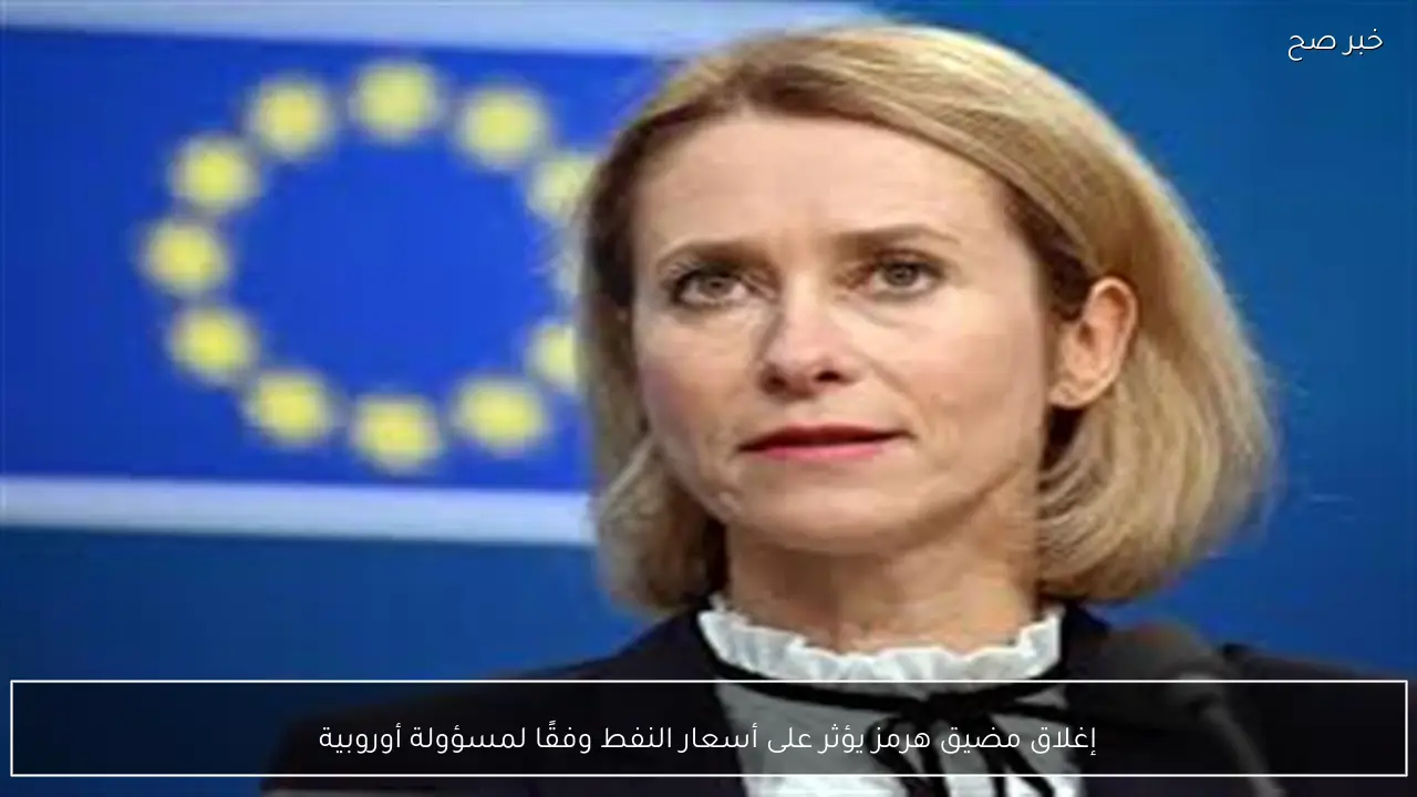 إغلاق مضيق هرمز يؤثر على أسعار النفط وفقًا لمسؤولة أوروبية