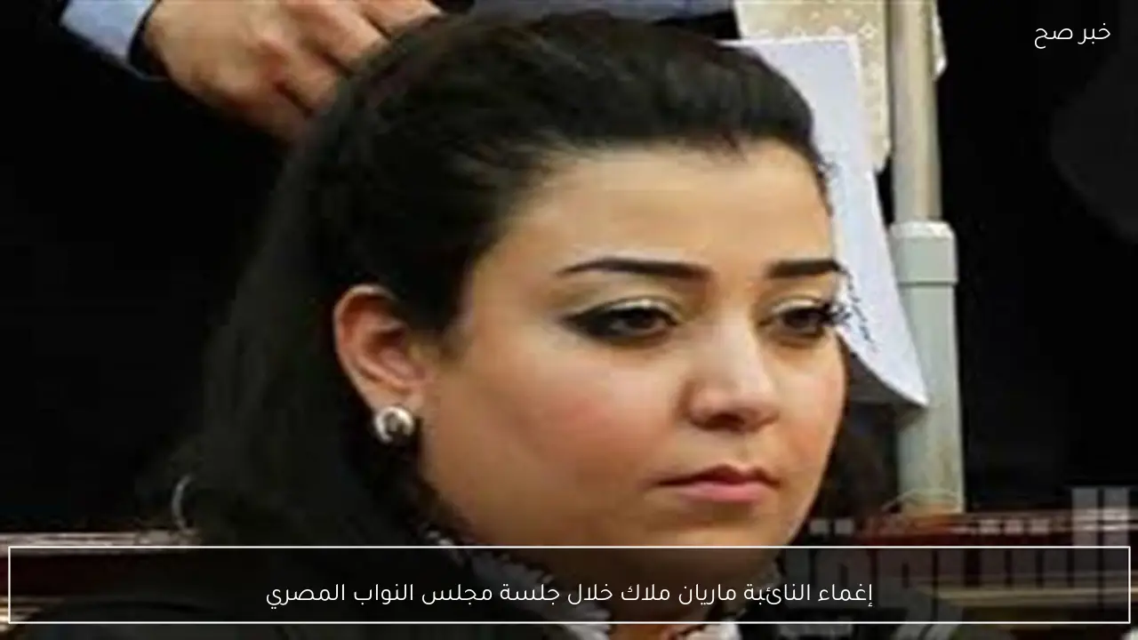 إغماء النائبة ماريان ملاك خلال جلسة مجلس النواب المصري