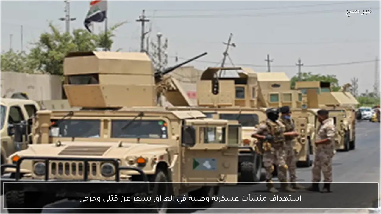 استهداف منشآت عسكرية وطبية في العراق يسفر عن قتلى وجرحى