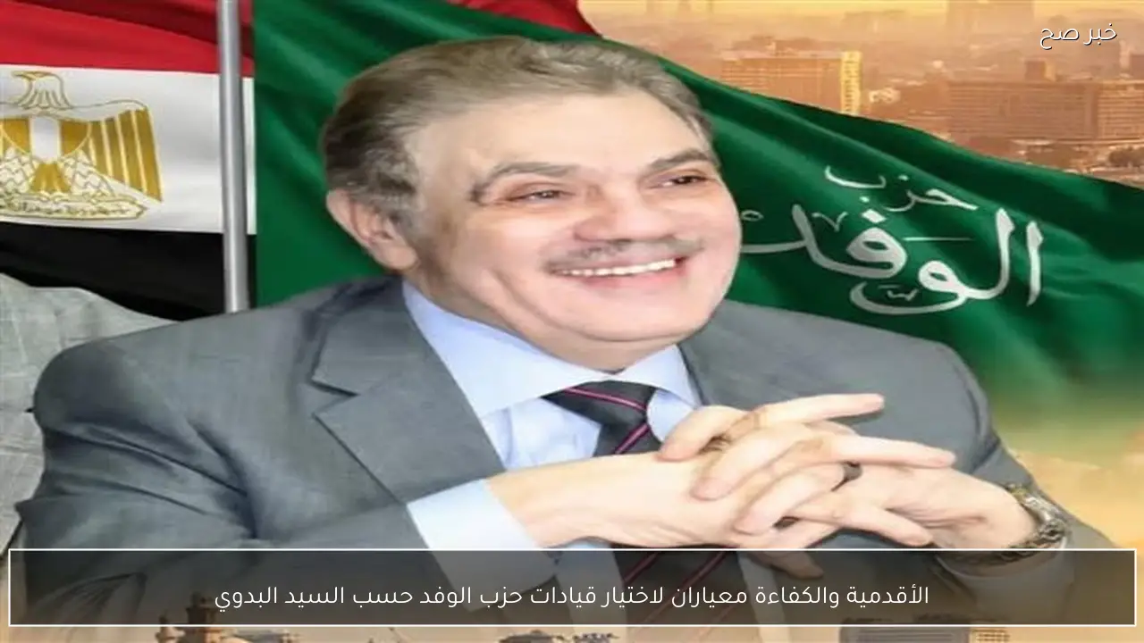 الأقدمية والكفاءة معياران لاختيار قيادات حزب الوفد حسب السيد البدوي