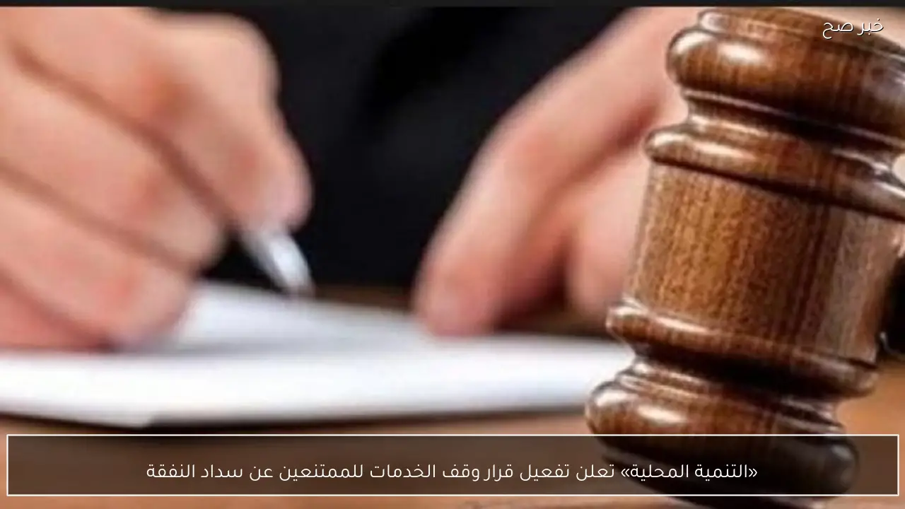 «التنمية المحلية» تعلن تفعيل قرار وقف الخدمات للممتنعين عن سداد النفقة