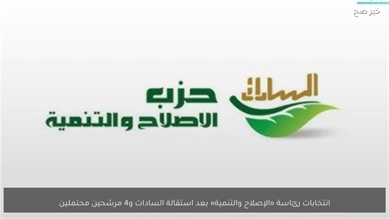 انتخابات رئاسة «الإصلاح والتنمية» بعد استقالة السادات و4 مرشحين محتملين