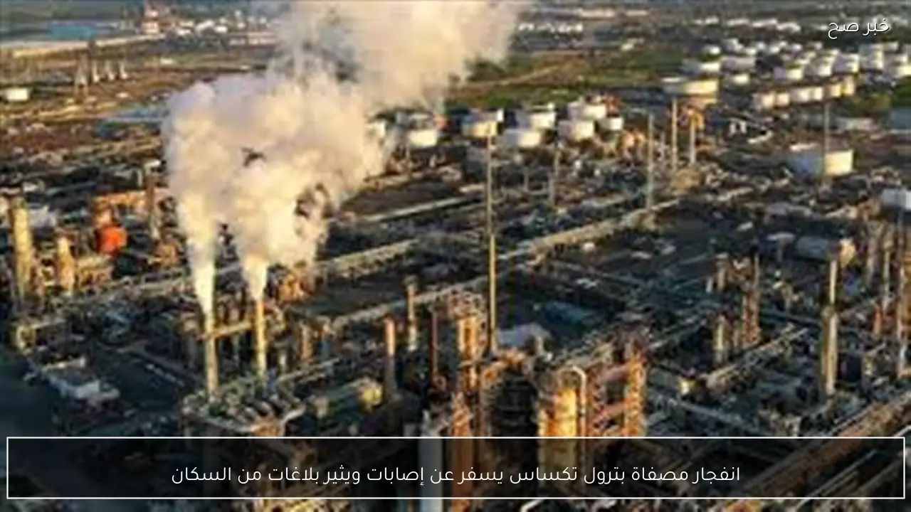 انفجار مصفاة بترول تكساس يسفر عن إصابات ويثير بلاغات من السكان