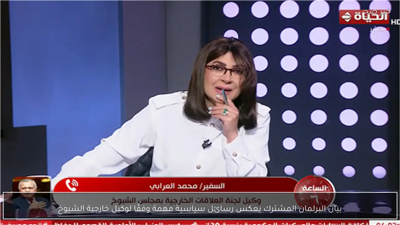 بيان البرلمان المشترك يعكس رسائل سياسية مهمة وفقًا لوكيل خارجية الشيوخ