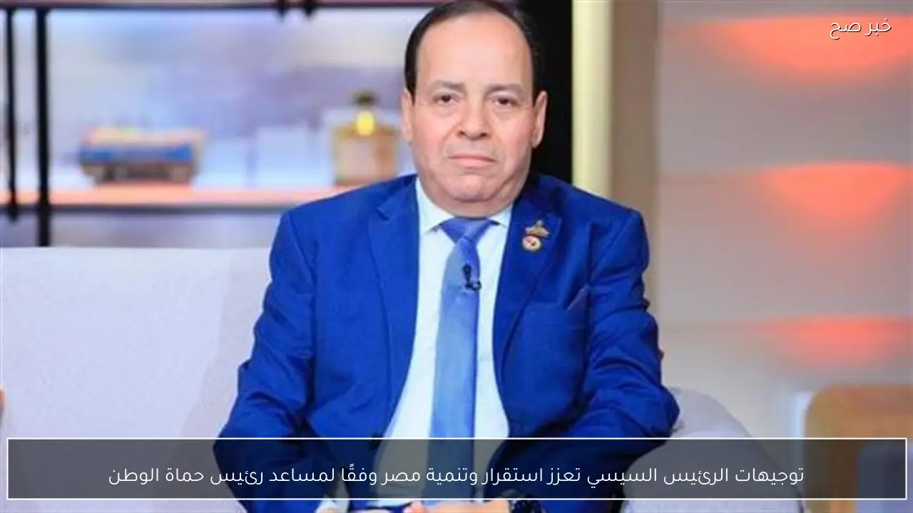 توجيهات الرئيس السيسي تعزز استقرار وتنمية مصر وفقًا لمساعد رئيس حماة الوطن