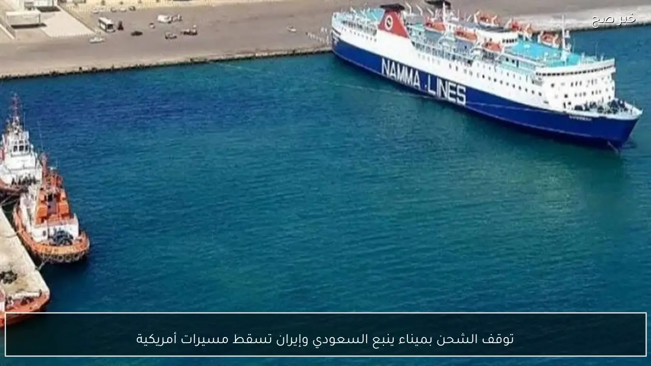 توقف الشحن بميناء ينبع السعودي وإيران تسقط مسيرات أمريكية