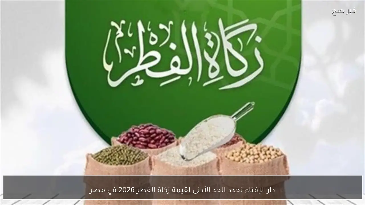 دار الإفتاء تحدد الحد الأدنى لقيمة زكاة الفطر 2026 في مصر