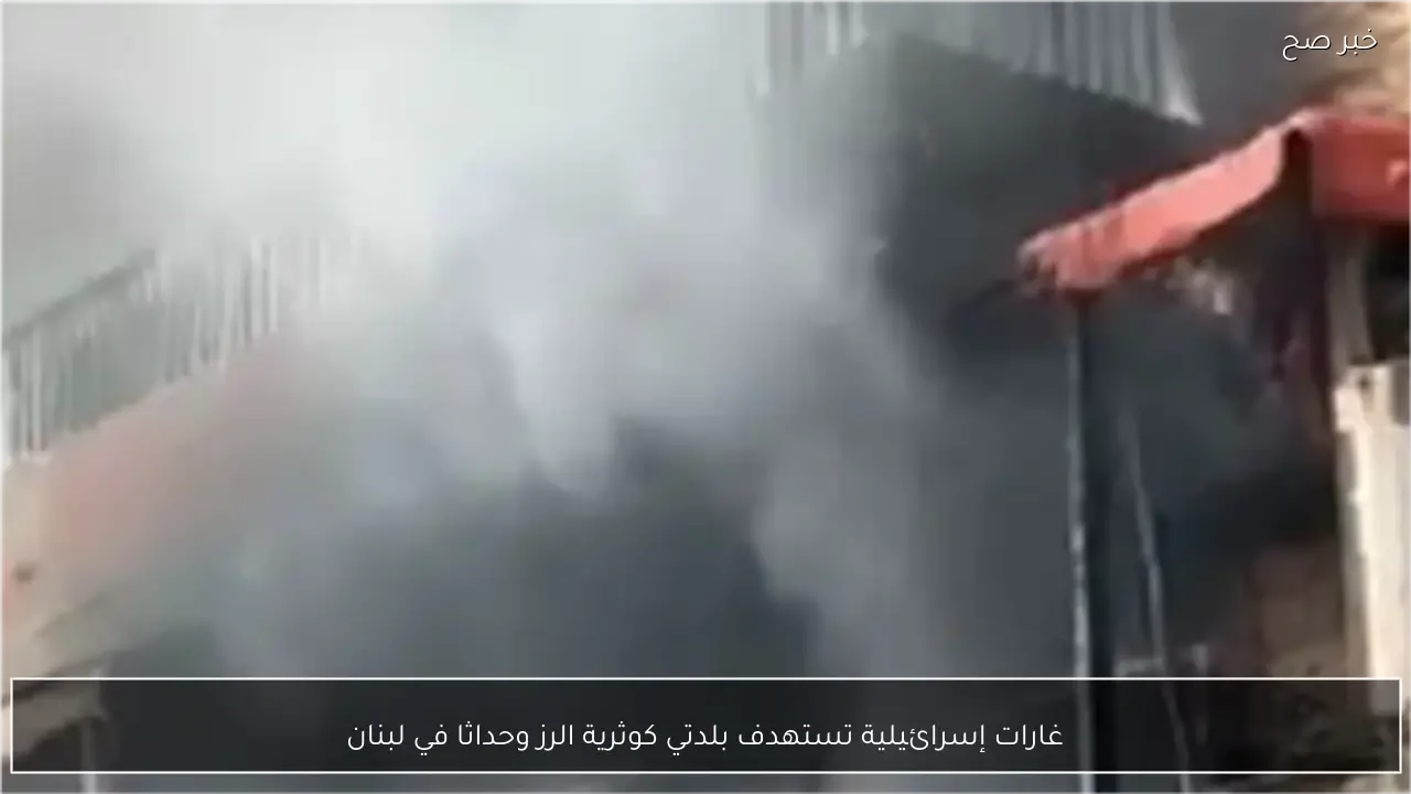 غارات إسرائيلية تستهدف بلدتي كوثرية الرز وحداثا في لبنان