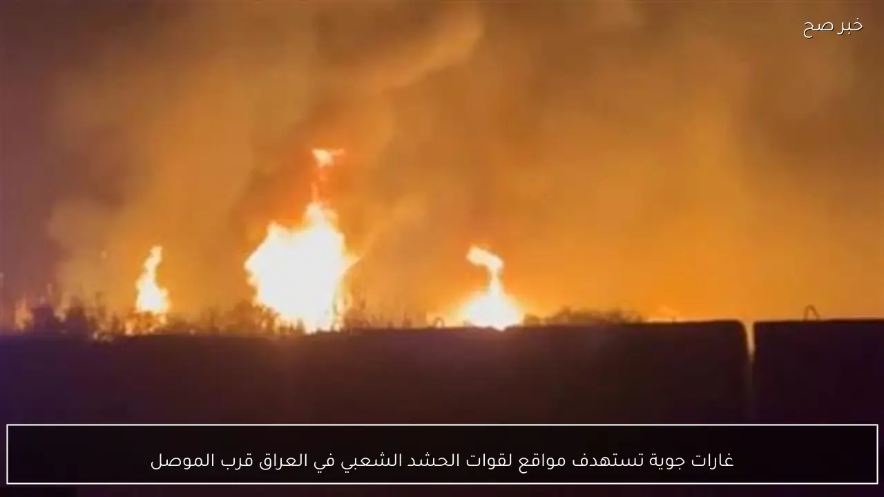 غارات جوية تستهدف مواقع لقوات الحشد الشعبي في العراق قرب الموصل