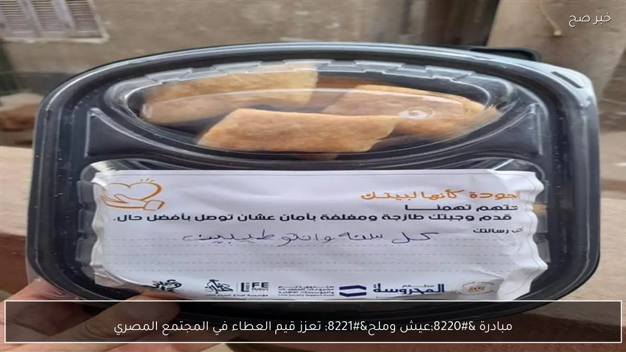 مبادرة “عيش وملح” تعزز قيم العطاء في المجتمع المصري