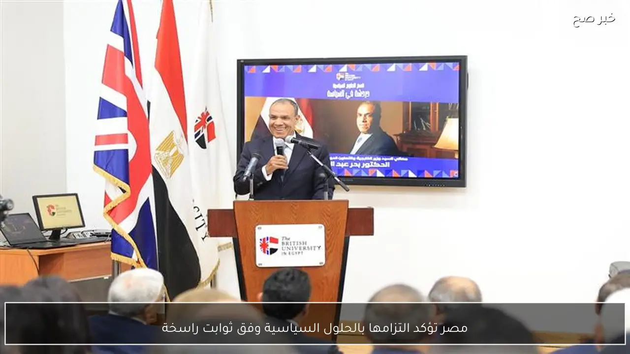 مصر تؤكد التزامها بالحلول السياسية وفق ثوابت راسخة