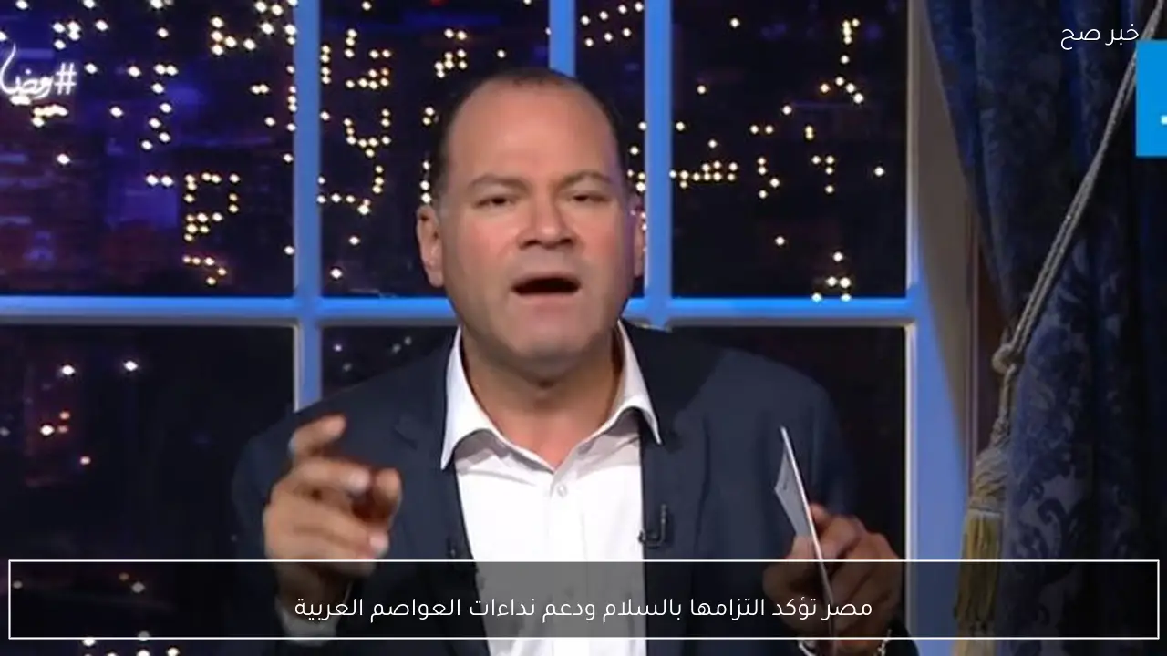 مصر تؤكد التزامها بالسلام ودعم نداءات العواصم العربية