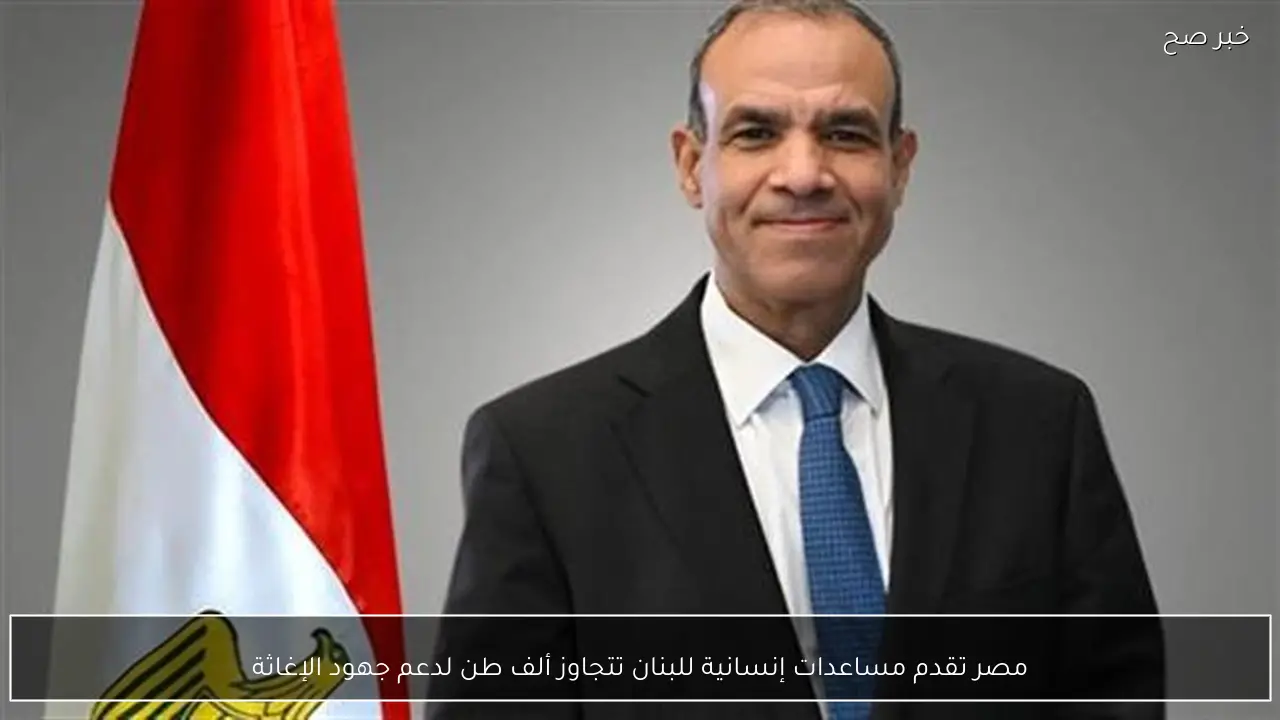 مصر تقدم مساعدات إنسانية للبنان تتجاوز ألف طن لدعم جهود الإغاثة