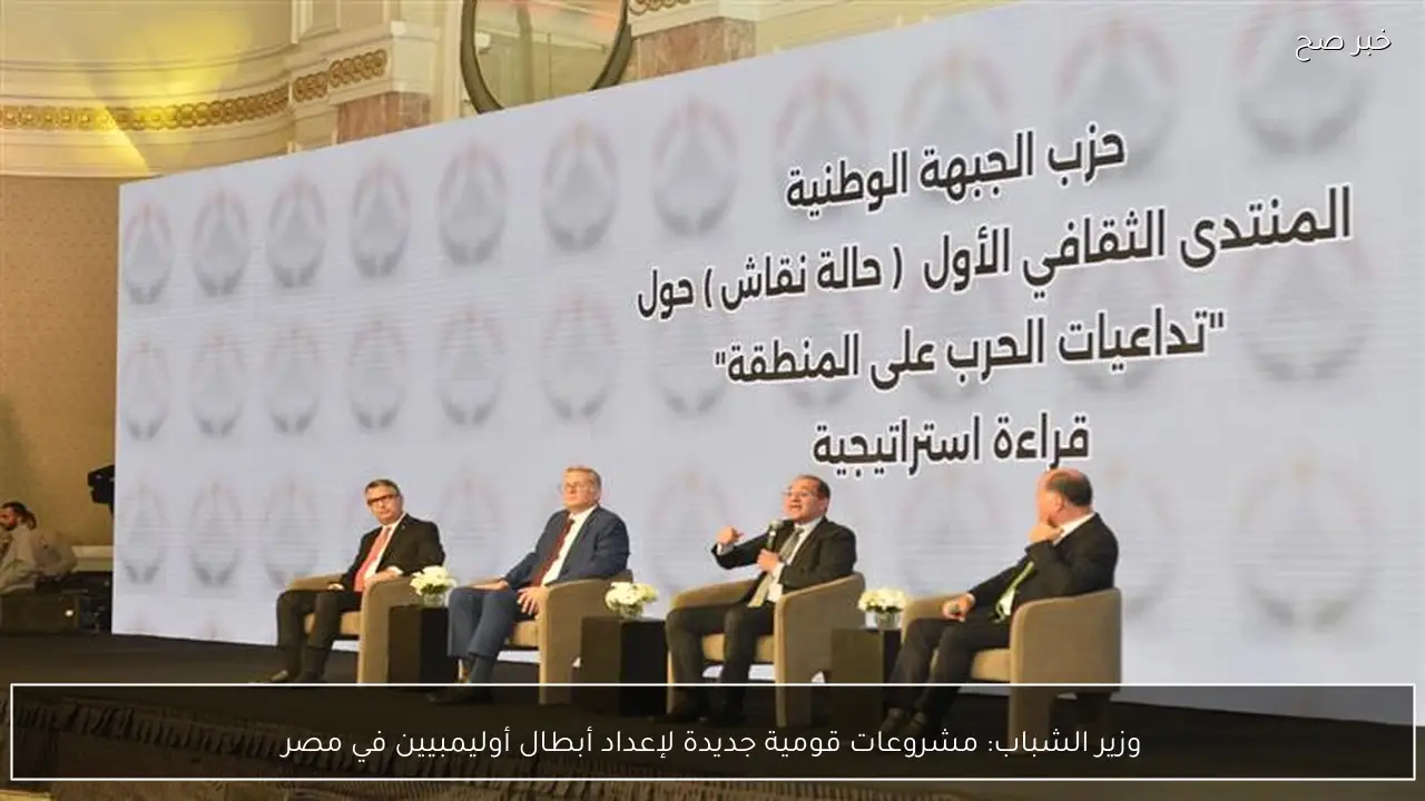 وزير الشباب: مشروعات قومية جديدة لإعداد أبطال أوليمبيين في مصر