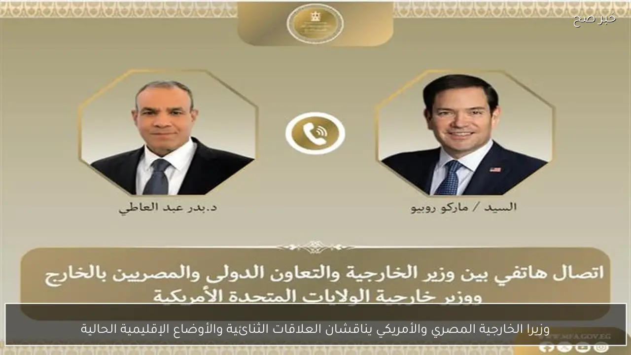 وزيرا الخارجية المصري والأمريكي يناقشان العلاقات الثنائية والأوضاع الإقليمية الحالية