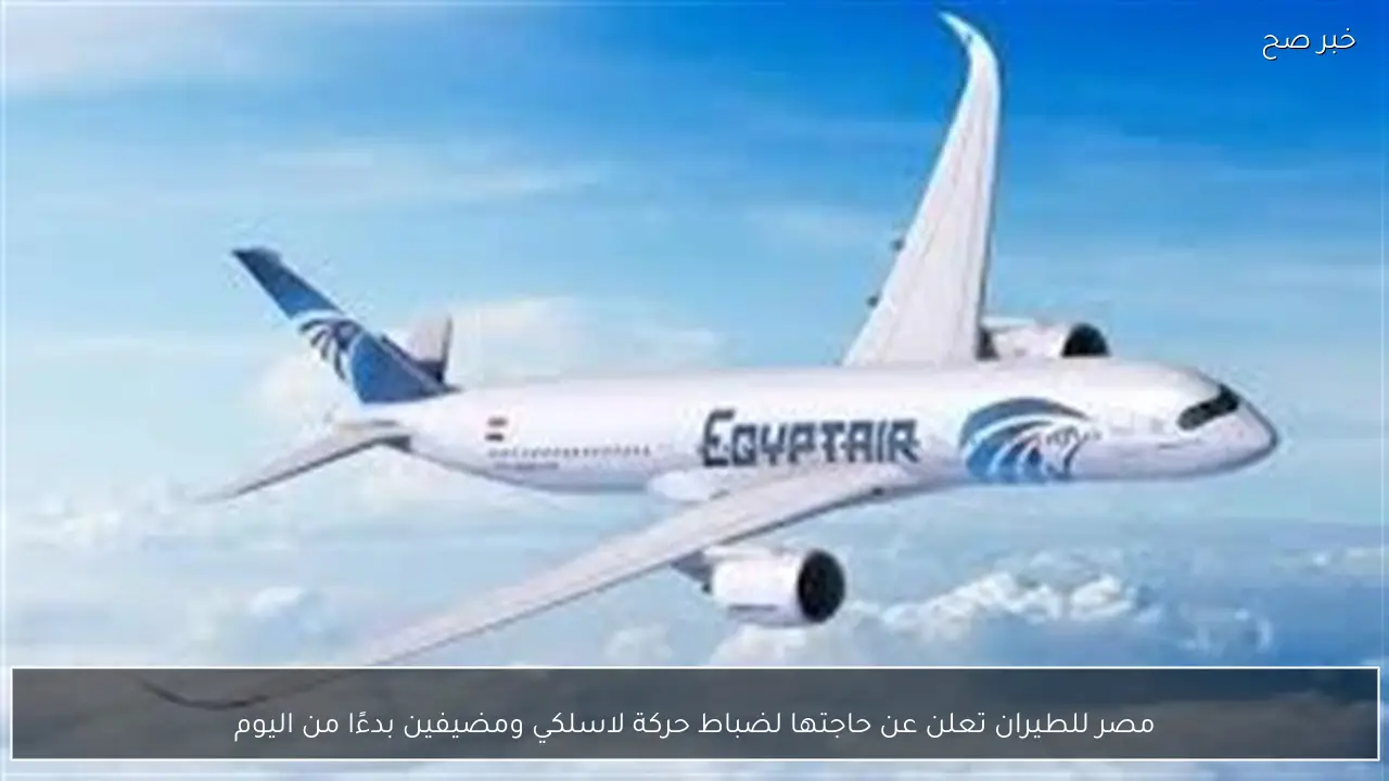 مصر للطيران تعلن عن حاجتها لضباط حركة لاسلكي ومضيفين بدءًا من اليوم